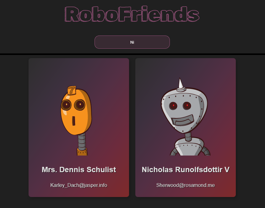 RoboFriends screenshot